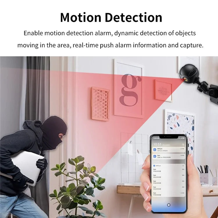 X3 30W Mini DV Wireless Infrared Night Vision Camera Home Security Indoor HD WiFi Camera