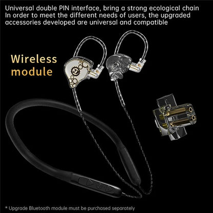 ND Venus Detachable Type-C Wired Headphones HiFi Sound Industrial In-Ear Earphones (No Mic)