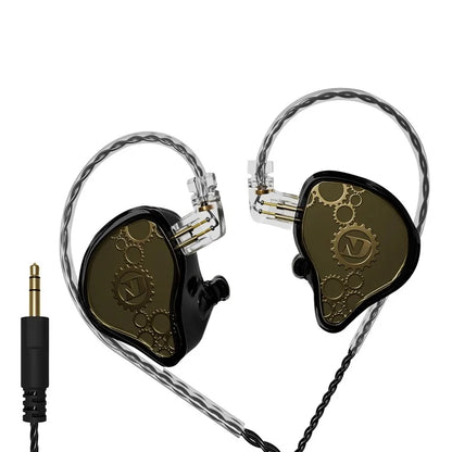 ND Venus Detachable 3.5mm Wired Headphones HiFi Sound Industrial In-Ear Earphones (No Mic)