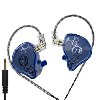 ND Venus Detachable 3.5mm Wired Headphones HiFi Sound Industrial In-Ear Earphones (No Mic)