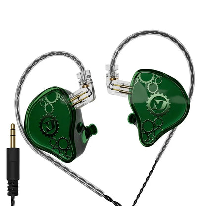ND Venus Detachable 3.5mm Wired Headphones HiFi Sound Industrial In-Ear Earphones (No Mic)