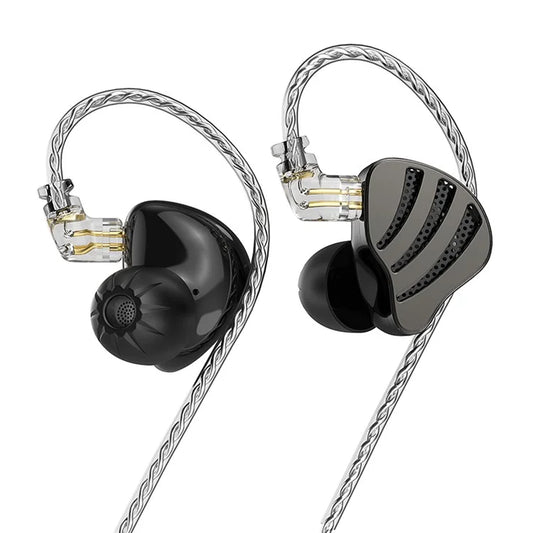 ND Nice HiFi Sound Headphones In Ear 0.75mm 2-Pin Interface Wired Earbuds - Black / No Mic