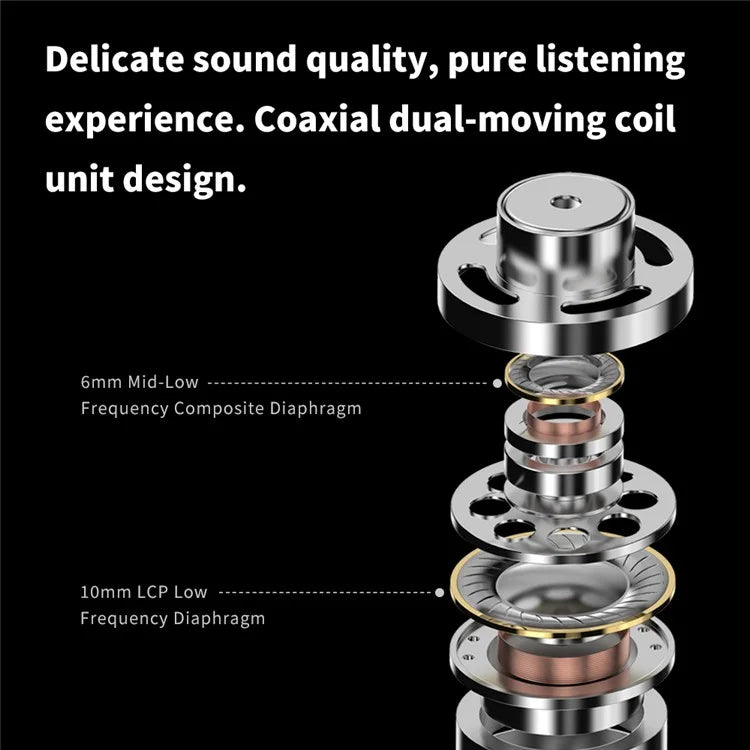 TRN ST7 Detachable 3.5mm Wired In-Ear Earphone HiFi Music Headset (With Microphone)