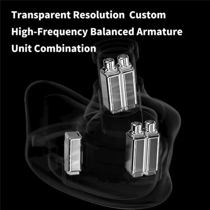 TRN ST7 Detachable 3.5mm Wired In-Ear Earphone HiFi Music Headset (With Microphone)