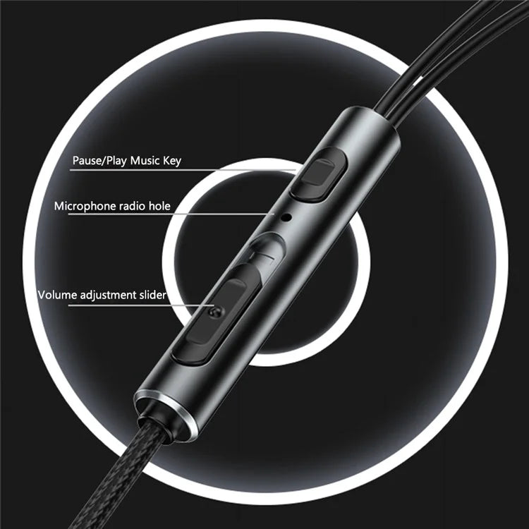 YESIDO YH40 3.5mm Plug Wired Headphones HiFi Sound Music Earphones with Mic