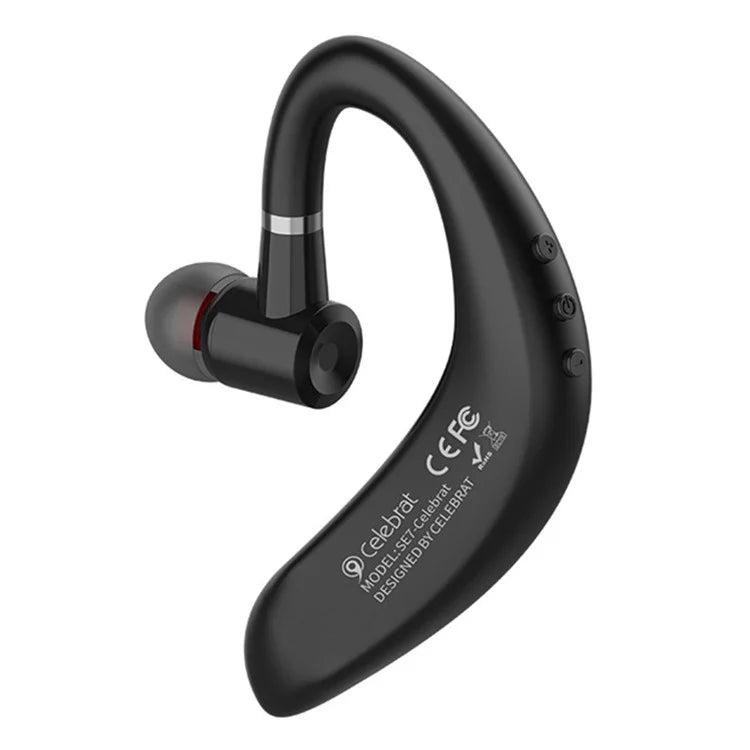 CELEBRAT SE7 180 Degree Rotation Single Ear Headphones Business Wireless Bluetooth Earphones