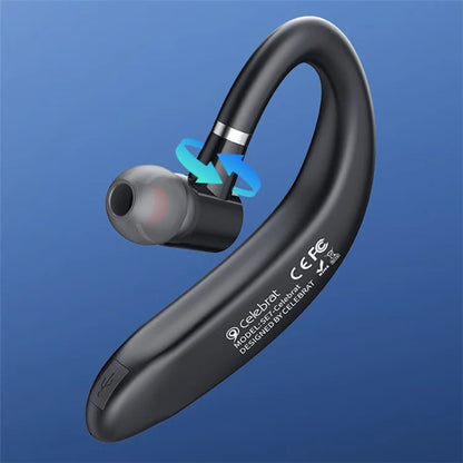 CELEBRAT SE7 180 Degree Rotation Single Ear Headphones Business Wireless Bluetooth Earphones