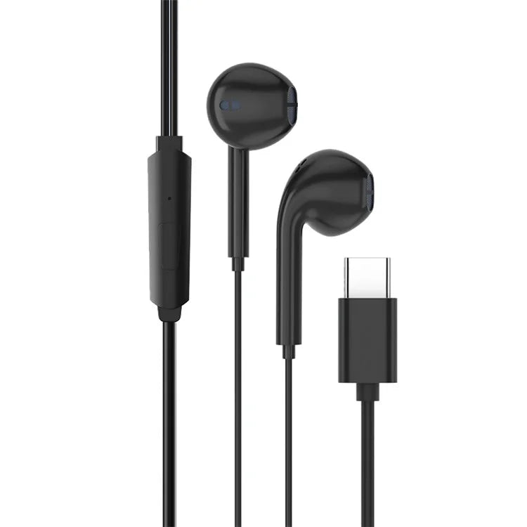 TIANSTON E50 Type-C Wired Earphone Digital Decoding Wire Control Music Headset