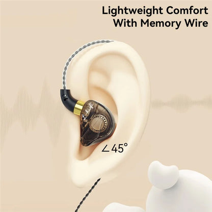 ESSAGER In-Ear HiFi Sound 3.5mm Wired Headset Music Headphone Sports Earphone