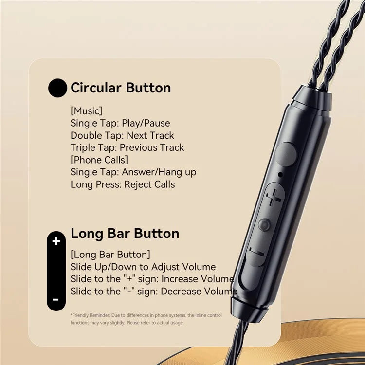 ESSAGER In-Ear HiFi Sound 3.5mm Wired Headset Music Headphone Sports Earphone