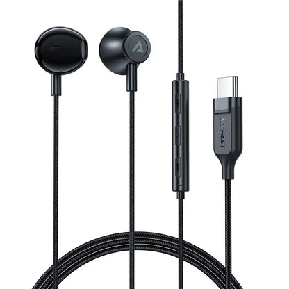 ACEFAST L2 For Phone / Tablet Clear Sound 1.2m USB-C Wired Earphones with Mic