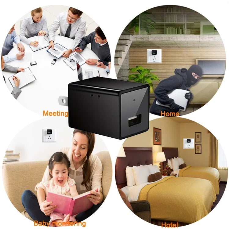 SQ22 Wireless Hidden Wifi Camera Wall Charger Plug Adapter for Home Security