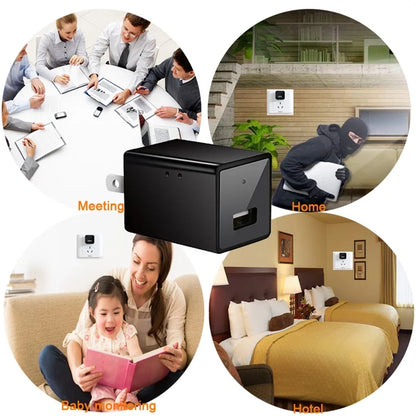 SQ22 Wireless Hidden Wifi Camera Wall Charger Plug Adapter for Home Security