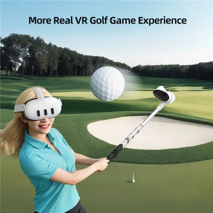 AMVR For Meta Quest 3 Golf Club Grip Handle Attachment VR Gaming Accessories