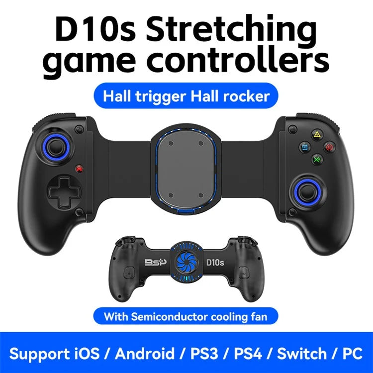 D10S Semiconductor Heat Dissipation Stretching Handle Wireless Game Controller