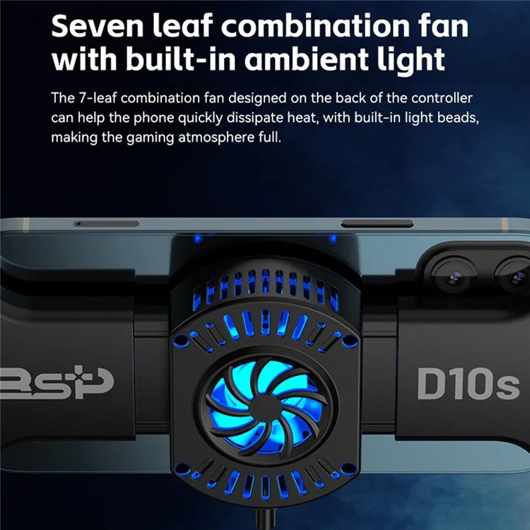 D10S Semiconductor Heat Dissipation Stretching Handle Wireless Game Controller