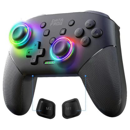 DATA FROG S80 Elite Edition Controller for Nintendo Switch / Switch Lite / OLED / PC Wireless Bluetooth Game Console, Black