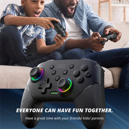 DATA FROG S80 Elite Edition Controller for Nintendo Switch / Switch Lite / OLED / PC Wireless Bluetooth Game Console, Black
