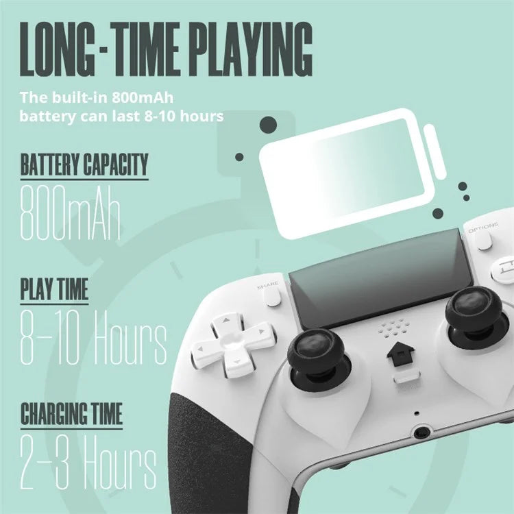 DATA FROG T29 For Sony PS4 / PS4 Slim / Playstation 4 Pro Wireless Bluetooth Gamepad Six-Axis Vibration Turbo Function Game Controller