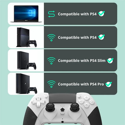 DATA FROG T29 For Sony PS4 / PS4 Slim / Playstation 4 Pro Wireless Bluetooth Gamepad Six-Axis Vibration Turbo Function Game Controller