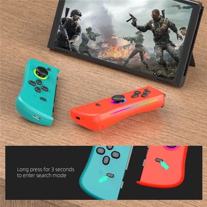 DATA FROG For Nintendo Switch 6-axis Gyro Vibration Joy-Con Controller Bluetooth Gamepad