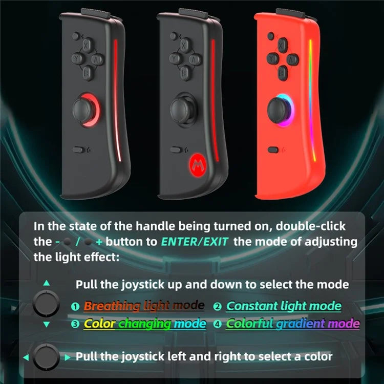 DATA FROG For Nintendo Switch 6-axis Gyro Vibration Joy-Con Controller Bluetooth Gamepad