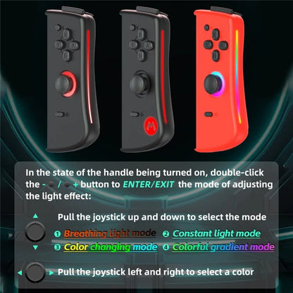 DATA FROG For Nintendo Switch 6-axis Gyro Vibration Joy-Con Controller Bluetooth Gamepad