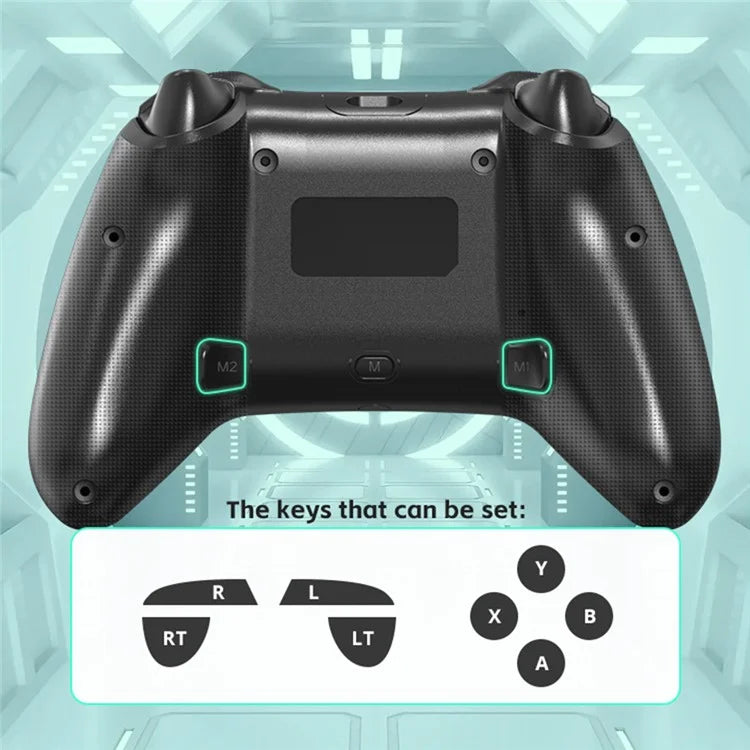 DATA FROG Wireless Bluetooth Gamepad Turbo Function Game Controller for Nintendo Switch / Phone / Computer