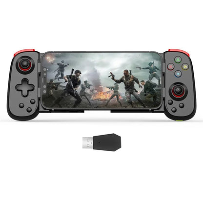 D6DP Wireless Game Controller Stretchable Mobile Phone Bluetooth Gamepad with USB Receiver