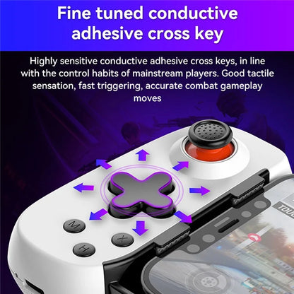 D6DP Wireless Game Controller Stretchable Mobile Phone Bluetooth Gamepad with USB Receiver