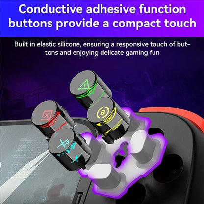 D6DP Wireless Game Controller Stretchable Bluetooth Phone Gamepad for Nintendo Switch / Phone / PC