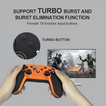 HONSON HS-SW520 Bluetooth Gamepad NFC 6-Axis Vibration Turbo Game Controller for Nintendo Switch / PC / Android Phone