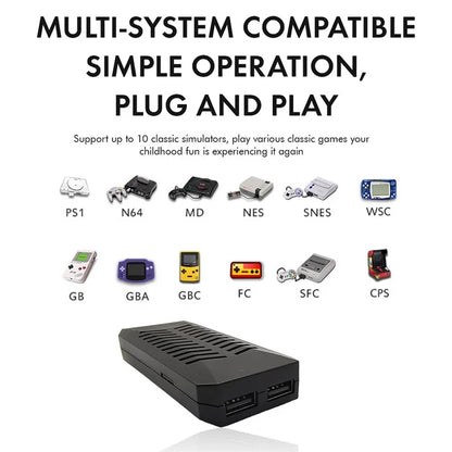 M16 128G Built-In 30000 Games HD TV Game Stick with Double Player Wireless Controller