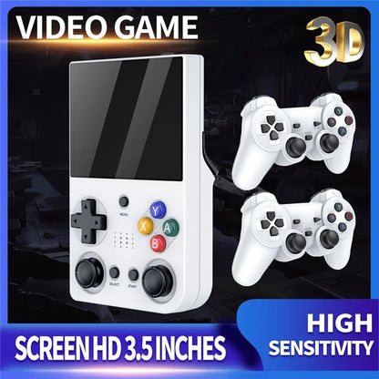 M21 3.5-inch Screen HD Game Machine Two-Player Handheld Game Console, 128G Memory Card / 30000 Games