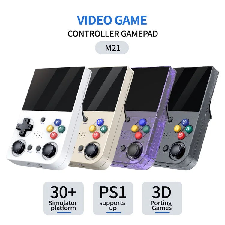 M21 3.5-inch Screen HD Game Machine Two-Player Handheld Game Console, 128G Memory Card / 30000 Games