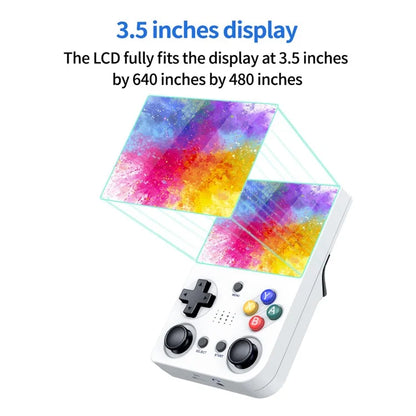 M21 3.5-inch Screen HD Game Machine Two-Player Handheld Game Console, 128G Memory Card / 30000 Games
