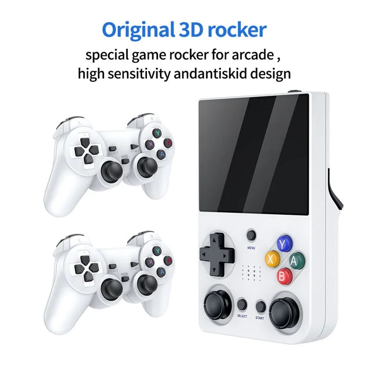 M21 3.5-inch Screen HD Game Machine Two-Player Handheld Game Console, 128G Memory Card / 30000 Games