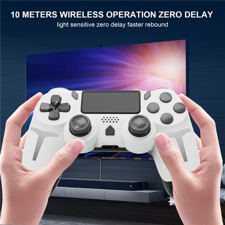 P412 For PS4 / PS3 / PC Bluetooth Gamepad 6-Axis Sensor Dual Vibration Game Controller