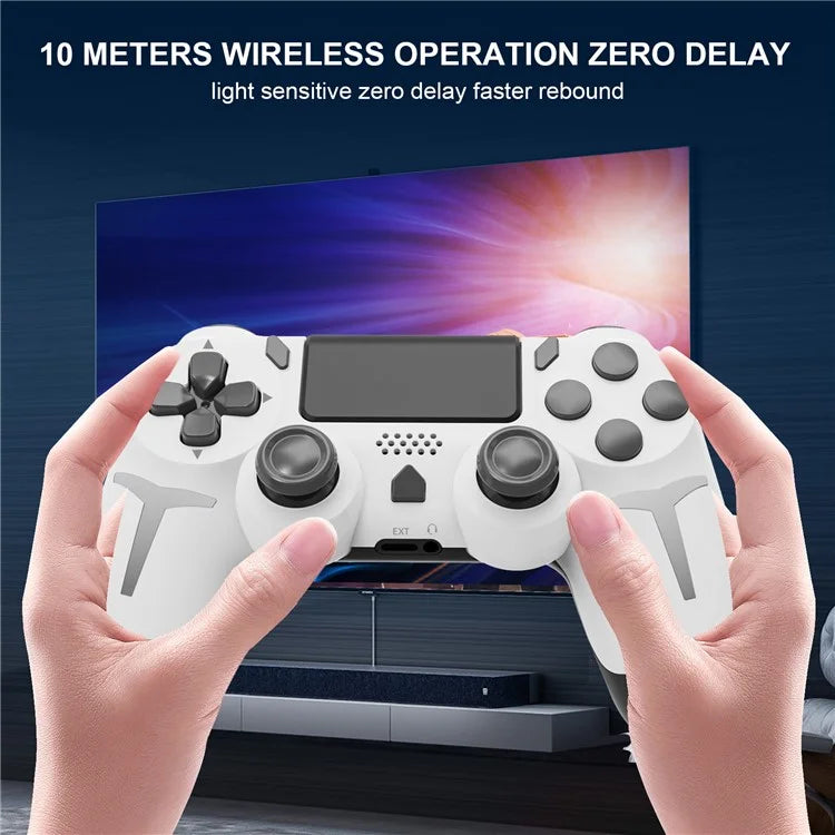 P412 For PS4 / PS3 / PC Bluetooth Gamepad 6-Axis Sensor Dual Vibration Game Controller