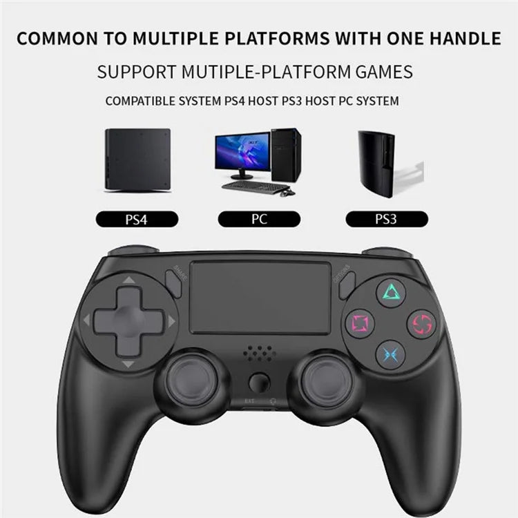 P47 For PS4 / PS3 / PC Bluetooth Gamepad 6-Axis Gyroscope Dual Motor Vibration Game Controller