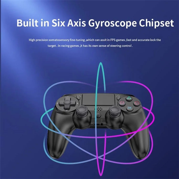 P47 For PS4 / PS3 / PC Bluetooth Gamepad 6-Axis Gyroscope Dual Motor Vibration Game Controller
