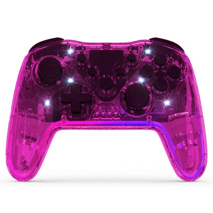 NS015 For Nintendo Switch / PS3 / PC / TV Bluetooth Gamepad GRB Light Clear Dual Vibration Game Controller