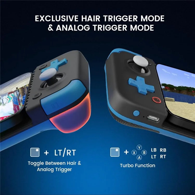 GAMESIR X2S Bluetooth Mobile Gaming Controller for iOS / Android / PC, Adjust Height Hall Effect Joystick