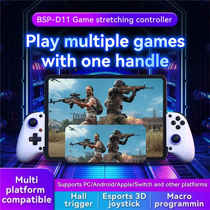 DSP-D11 Bluetooth Stretchable Game Controller Wireless Gamepad for Nintendo Switch / iOS / Android