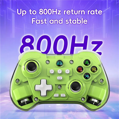 Z01X Transparent Design Bluetooth Gamepad Six-Axis Dual Motor Vibration Game Controller
