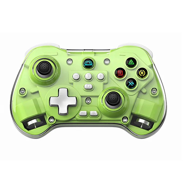 Z01X Transparent Design Bluetooth Gamepad Six-Axis Dual Motor Vibration Game Controller