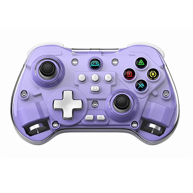 Z01X Transparent Design Bluetooth Gamepad Six-Axis Dual Motor Vibration Game Controller