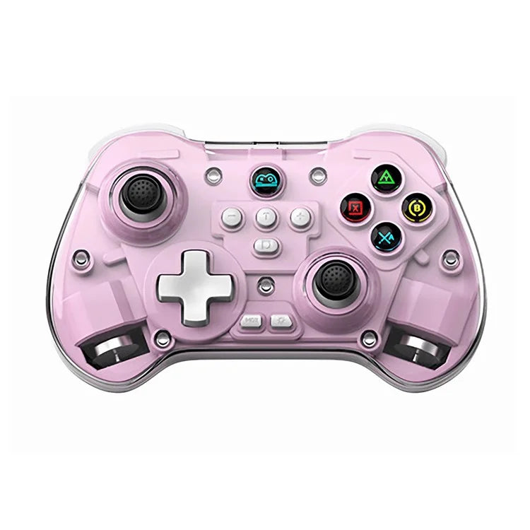 Z01X Transparent Design Bluetooth Gamepad Six-Axis Dual Motor Vibration Game Controller