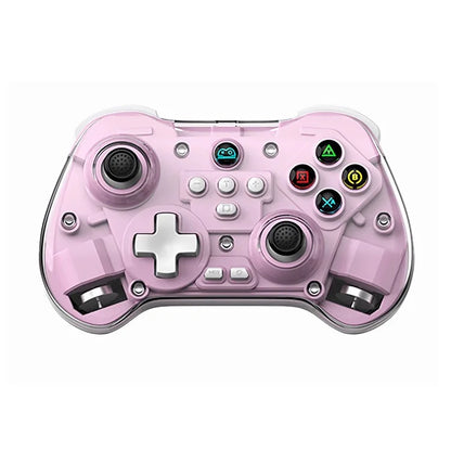 Z01X Transparent Design Bluetooth Gamepad Six-Axis Dual Motor Vibration Game Controller