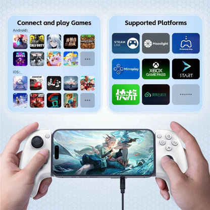 GAMWING Type-C Mobile Game Controller Wired / Wireless Retractable Phone Controller